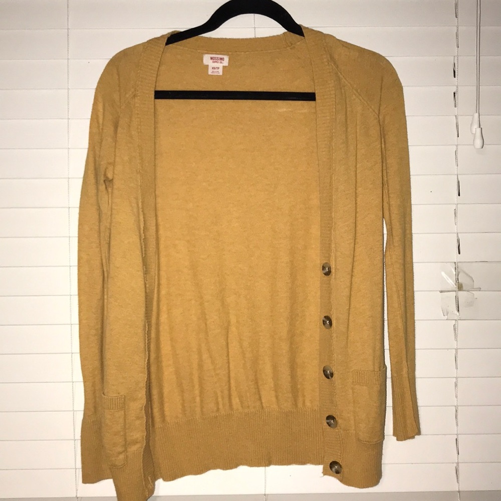 Mustard yellow cardigan